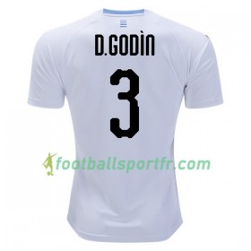 Tenue Uruguay D.Godin 3 Exterieur Coupe du monde 2018 Maillot de Foot